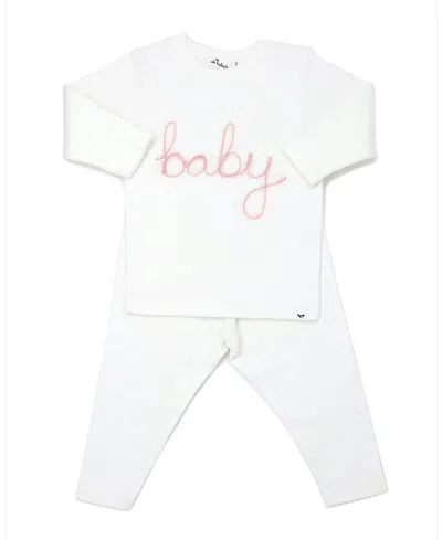 Oh Baby ! Baby Embroidered Two Piece Set - Baby