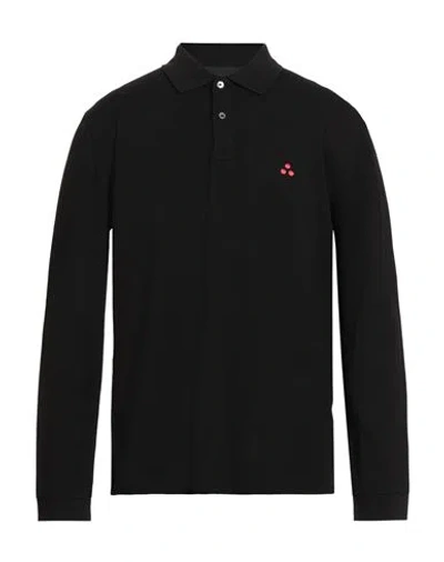 Peuterey Man Polo Shirt Black Size Xxl Cotton