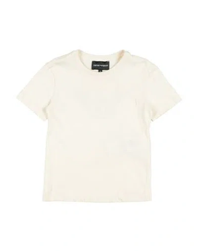 Emporio Armani Toddler Girl T-shirt Beige Size 6 Cotton