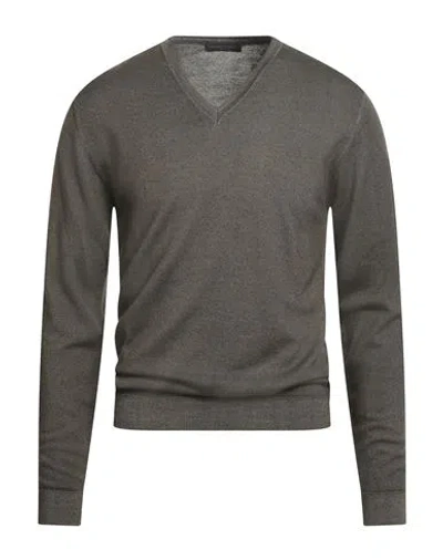 Daniele Fiesoli Man Sweater Military Green Size L Merino Wool
