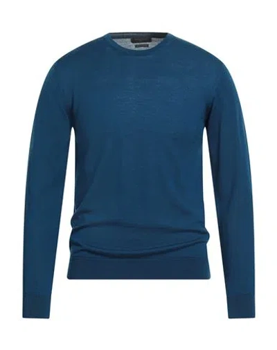 Daniele Fiesoli Man Sweater Blue Size S Merino Wool
