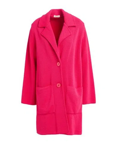 Siyu Woman Cardigan Fuchsia Size 6 Merino Wool