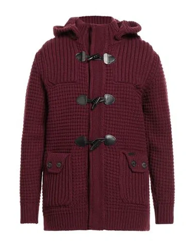 Bark Man Coat Garnet Size L Wool, Nylon