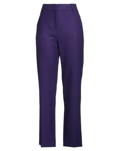 Alberta Ferretti Woman Pants Purple Size 8 Virgin Wool, Elastane