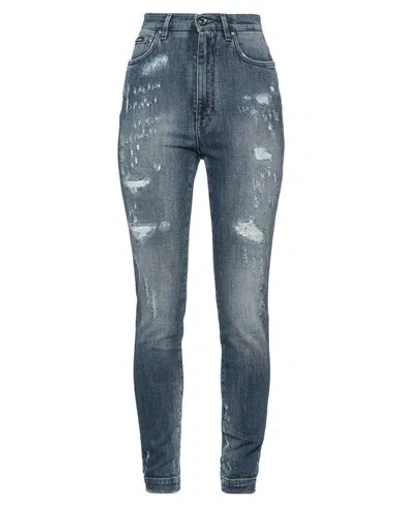 Dolce & Gabbana Woman Jeans Blue Size 10 Cotton, Elastane