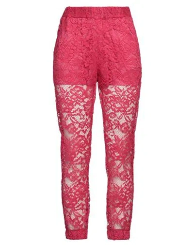 Soallure Woman Pants Fuchsia Size 4 Polyester, Elastane