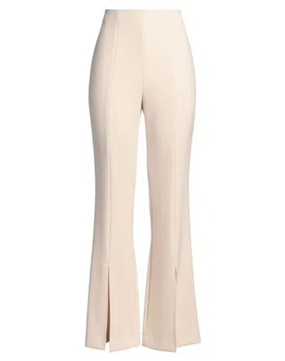 Isabelle Blanche Paris Woman Pants Beige Size L Polyester, Elastane