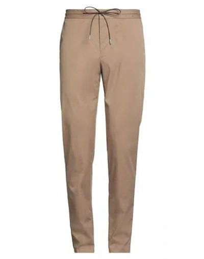 Tombolini Man Pants Camel Size 40 Polyamide, Elastane