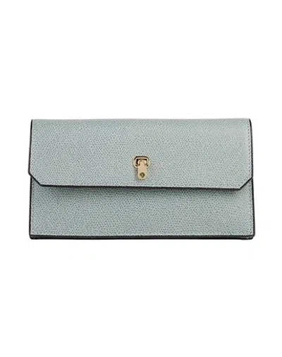 Valextra Woman Wallet Grey Size - Calfskin