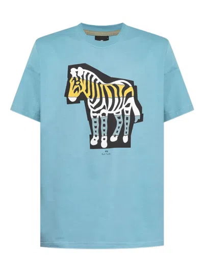 Ps By Paul Smith Zebra Cutout-print T-shirt