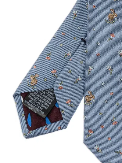 Paul Smith Men Tie Rabbit Flr Accessories