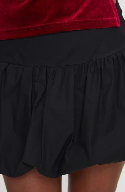 Princess Polly Marentino Bubble Hem Cotton Miniskirt