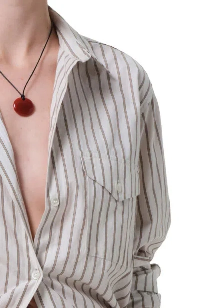 Citizen Of Humanity Citizens Of Humanity Shay Stripe Button-up Shirt