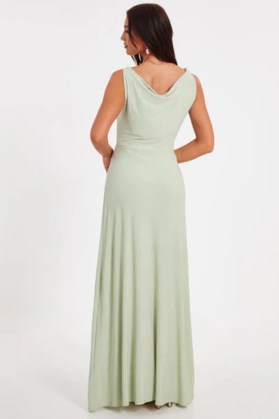 Quiz Reversible Ity Cowl Maxi Dress