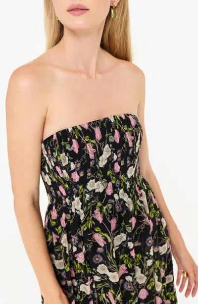 Cami Nyc Minoa Floral Strapless Gown