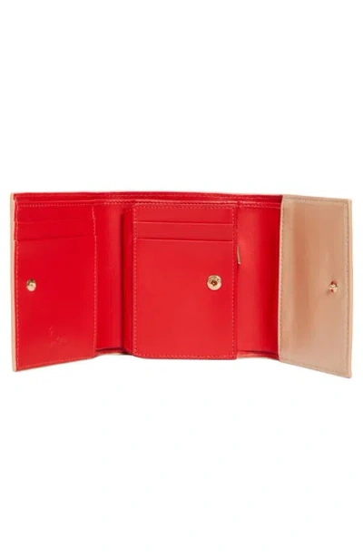 Christian Louboutin Paloma Loubinthesky Leather Wallet In Neutral