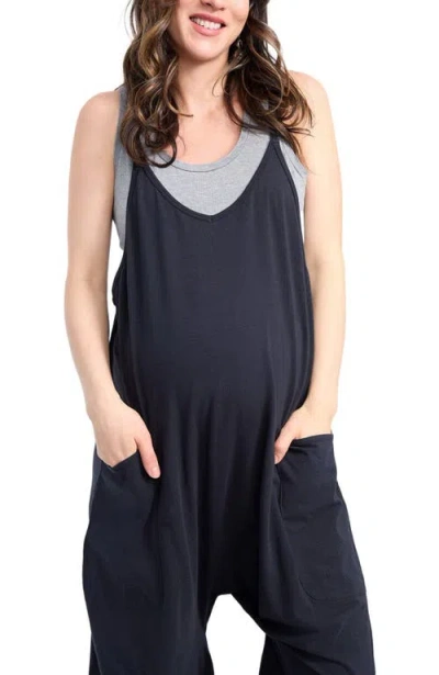Motherhood Maternity Sleeveless Relaxed Fit Maternity Jumpsuit