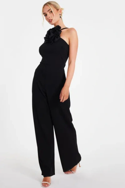 Quiz Scuba Crepe Halter Neck Jumpsuit
