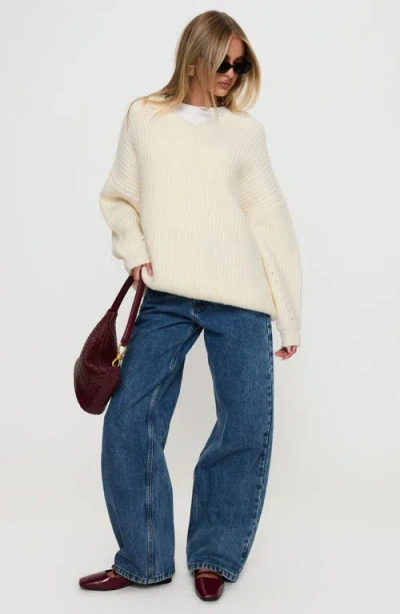 Princess Polly Have It All Oversize V-neck Sweater