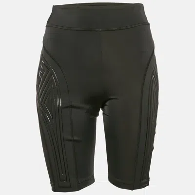 Pre-owned Fendi Black Ffreedom Jersey Cycling Shorts S