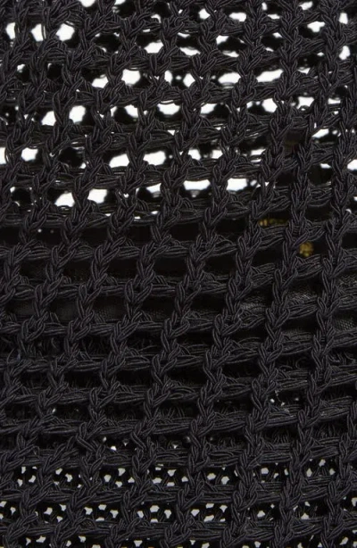 Lele Sadoughi Open Weave Bucket Hat