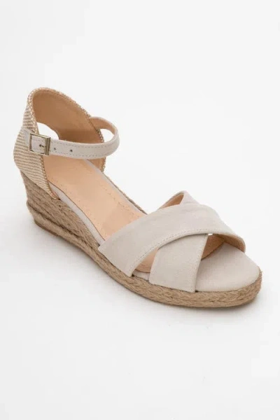 Forever & Always Shoes Miria Leather Platform Espadrille