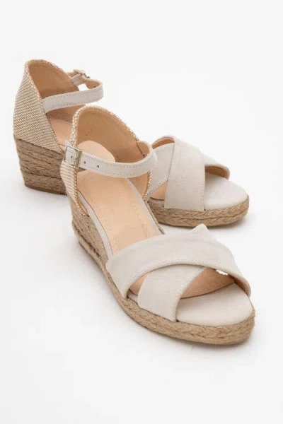 Forever & Always Shoes Miria Leather Platform Espadrille