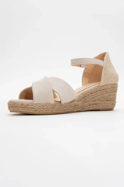 Forever & Always Shoes Miria Leather Platform Espadrille