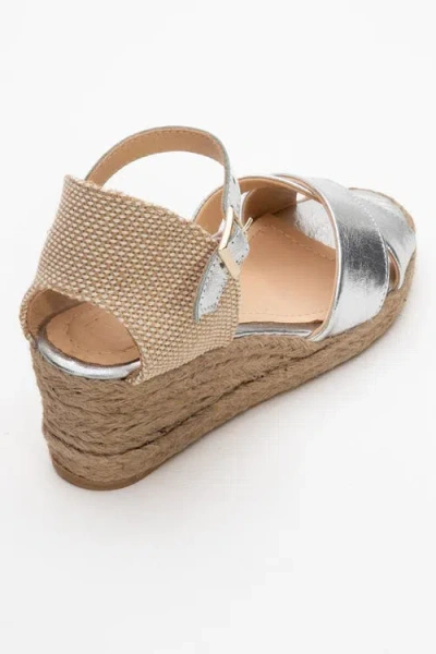 Forever & Always Shoes Miria Leather Platform Espadrille