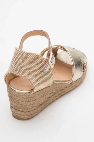 Forever & Always Shoes Miria Leather Platform Espadrille