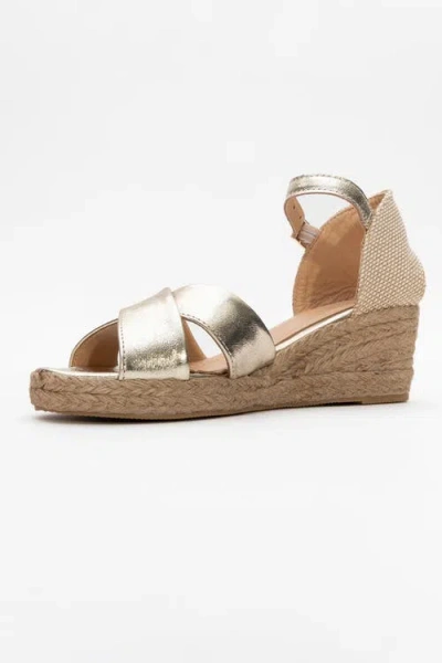 Forever & Always Shoes Miria Leather Platform Espadrille