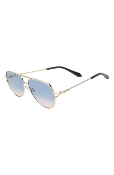 Quay High Key Twist 60mm Gradient Aviator Sunglasses