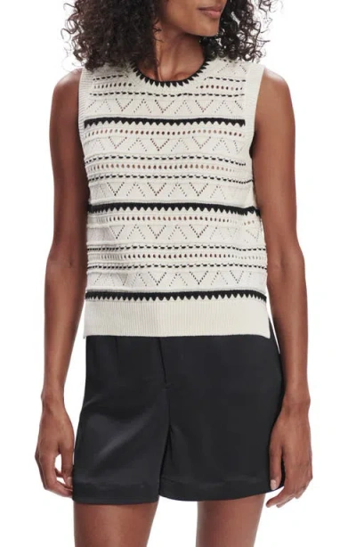 Varley Womens Egret Athena Pointelle Knitted Vest