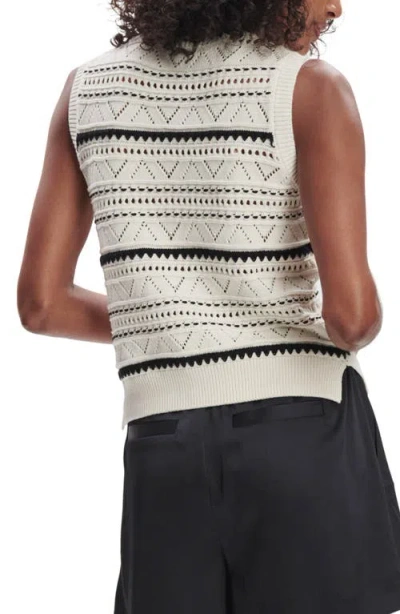 Varley Womens Egret Athena Pointelle Knitted Vest