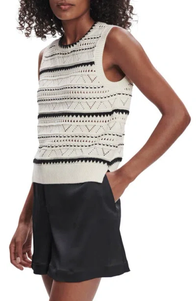 Varley Womens Egret Athena Pointelle Knitted Vest