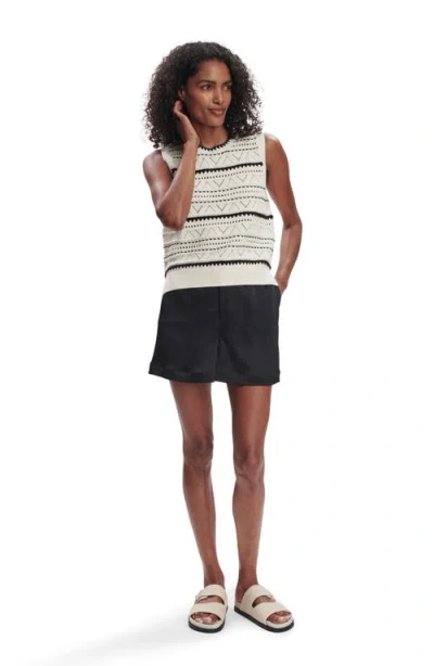 Varley Womens Egret Athena Pointelle Knitted Vest