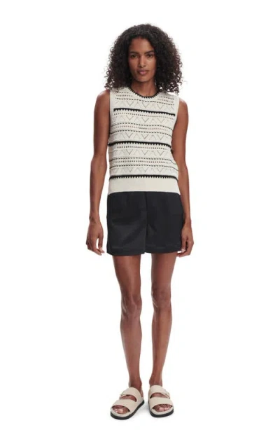 Varley Womens Egret Athena Pointelle Knitted Vest