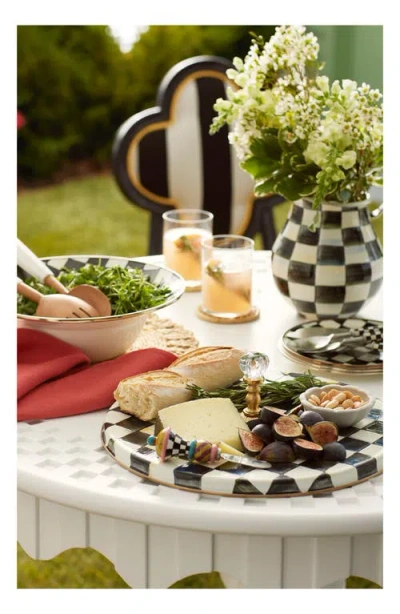Mackenzie-childs Mackenzie Childs Courtly Check Enameled Steel Cheese Course
