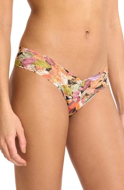 Hanky Panky Printed Signature Lace Low Rise Thong