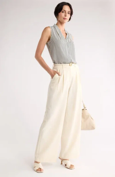 Nordstrom Rack V-neck Sleeveless Woven Shell Top