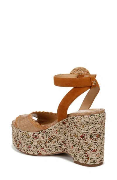 SAM EDELMAN SAM EDELMAN AMBER ESPADRILLE PLATFORM ANKLE STRAP SANDAL 