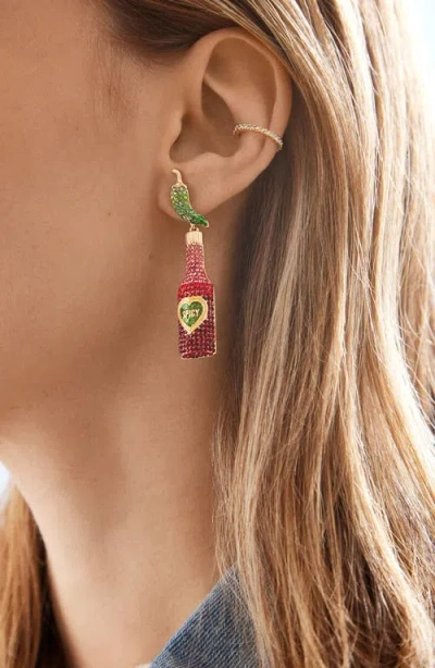 Baublebar Hot Sauce Crystal Statement Earrings