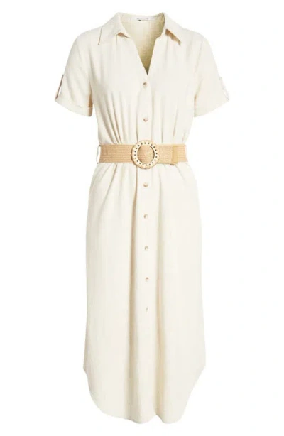 Zoe And Claire Belted Shirtdress