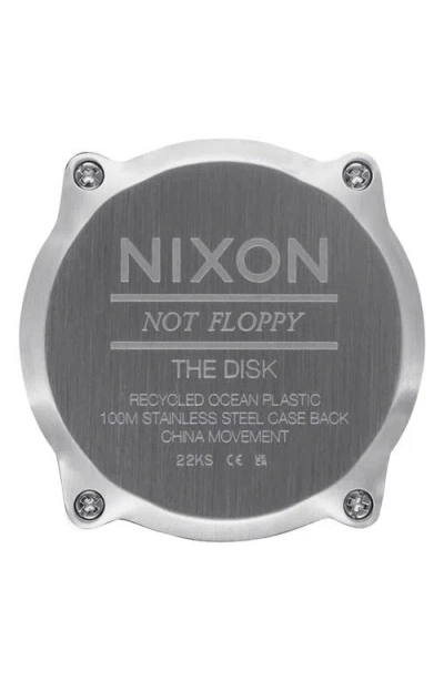 Nixon Disk Chronograph Rubber Strap Watch, 39mm In Orange
