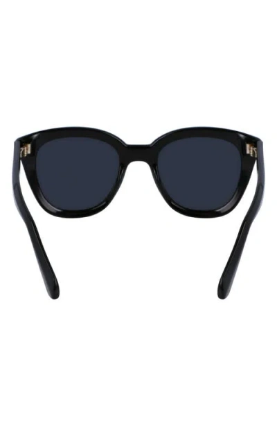 Ferragamo Classic Logo Tea Cup 52mm Round Sunglasses