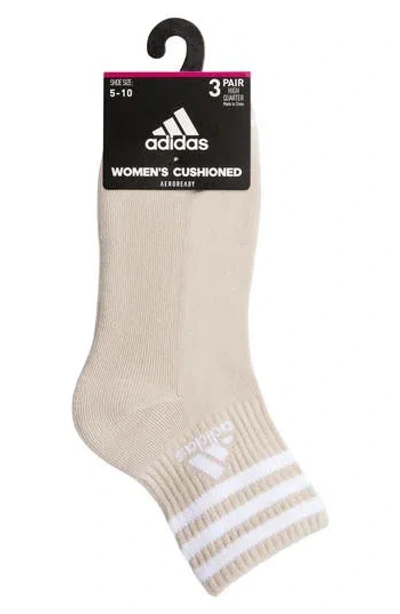 Adidas Originals Adidas Aeroready 3-pack Cushioned High Quarter Socks