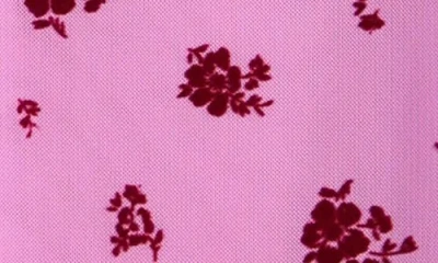 Love, Fire Kids' Floral Flocked Mesh Top & Skirt Set