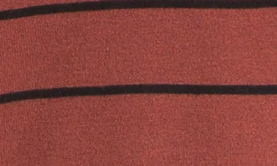 Max Studio Johnny Collar Stripe Knit Polo Sweater