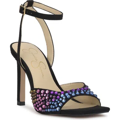 Jessica Simpson Lendall Womens Square Open Toe Ankle Strap Pumps