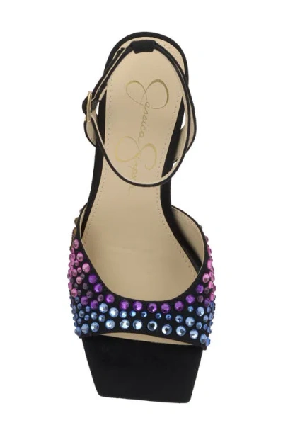Jessica Simpson Lendall Womens Square Open Toe Ankle Strap Pumps